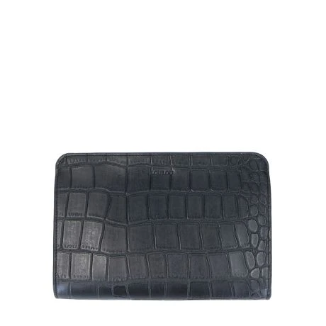 LouLou Essentiels Vintage Croco Silver Crossbody Black 2 LouLou Essentiels Vintage Croco Silver Crossbody Black - Afbeelding 2