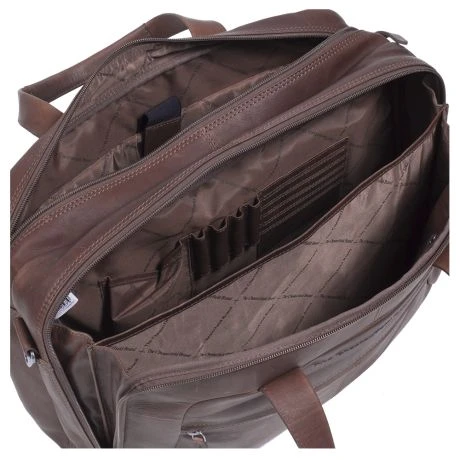 Chesterfield Ryan Laptop Schoudertas Large 17" Brown 4 Chesterfield Ryan Laptop Schoudertas Large 17" Brown - Afbeelding 4