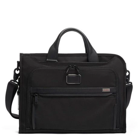 Tumi Alpha Slim Deluxe Brief Black 1 Tumi Alpha Slim Deluxe Brief Black