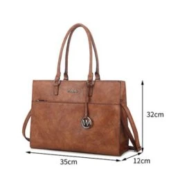Wimona Franca Schoudertas Laptop 13.3" Cognac 7 Wimona Franca Schoudertas Laptop 13.3" Cognac -Mode Tassenwinkel 1290 kleur cognac formaat
