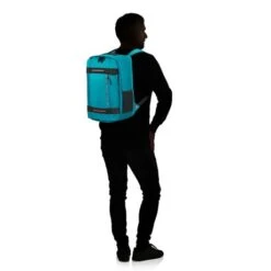 American Tourister Urban Track Cabin Backpack Verdigris Blue -Mode Tassenwinkel 147626 a029 urban track cabin backpack with silhouette