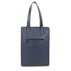 Wimona Paulina Shopper Darkblue 9 Wimona Paulina Shopper Darkblue -Mode Tassenwinkel 1801 kleur donkerblauw achterkant