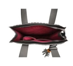 Wimona Paulina Shopper Grey 9 Wimona Paulina Shopper Grey -Mode Tassenwinkel 1801 kleur grijs binnenkant