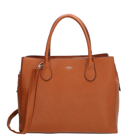 Charm London Stratford Laptoptas 13.3" Cognac 1 Charm London Stratford Laptoptas 13.3" Cognac