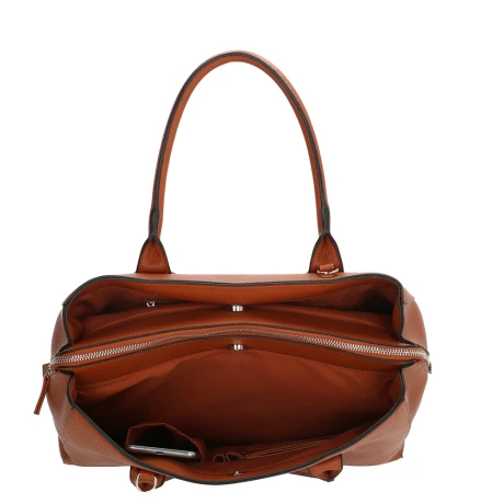Charm London Stratford Laptoptas 13.3" Cognac 5 Charm London Stratford Laptoptas 13.3" Cognac - Afbeelding 5