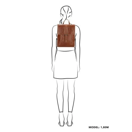 Micmacbags Porto Rugzak 10" Bruin 6 Micmacbags Porto Rugzak 10" Bruin - Afbeelding 6