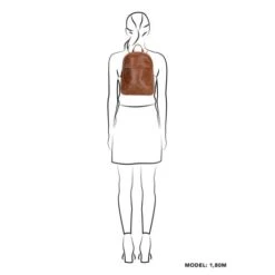 Micmacbags Porto Rugzak Bruin -Mode Tassenwinkel 18067 006 bruin mmb 2d 0003m