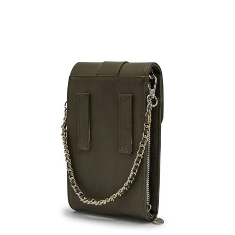 MOSZ Telefoontasje Vegan Dark Taupe Silver 2 MOSZ Telefoontasje Vegan Dark Taupe Silver - Afbeelding 2