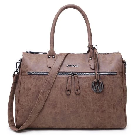 Wimona Fabiana One Schoudertas Cognac 1 Wimona Fabiana One Schoudertas Cognac