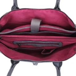 Wimona Fabiana One Schoudertas Grey -Mode Tassenwinkel 2021 kleur grijs binnenkant