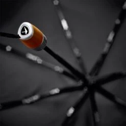 Senz Mini Automatic Deluxe Foldable Paraplu Pure Black -Mode Tassenwinkel 2025 0902 5