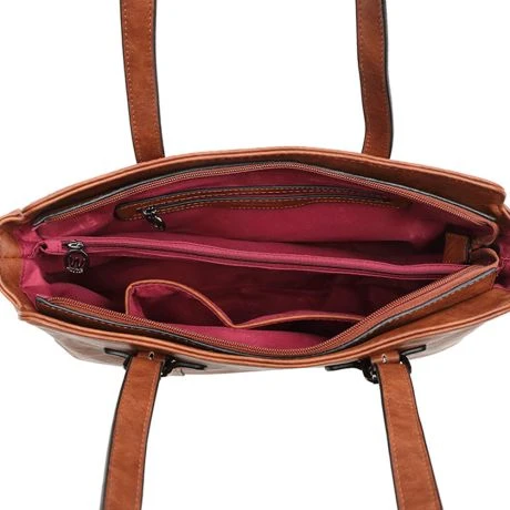 Wimona Angelina Schoudertas Cognac 5 Wimona Angelina Schoudertas Cognac - Afbeelding 5