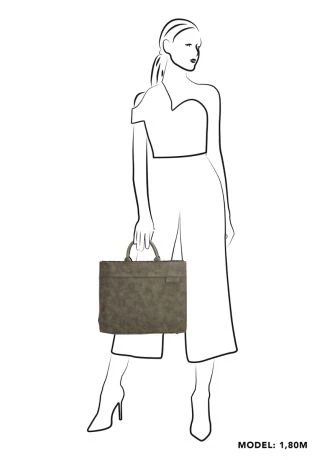 Zebra Natural Bag Kartel Merel Handtas Olijfgroen 3 Zebra Natural Bag Kartel Merel Handtas Olijfgroen - Afbeelding 3