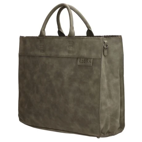 Zebra Natural Bag Kartel Merel Handtas Olijfgroen 4 Zebra Natural Bag Kartel Merel Handtas Olijfgroen - Afbeelding 4
