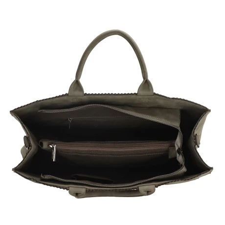 Zebra Natural Bag Kartel Merel Handtas Olijfgroen 6 Zebra Natural Bag Kartel Merel Handtas Olijfgroen - Afbeelding 6