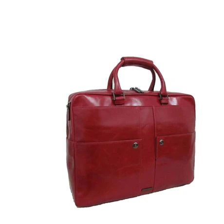 Claudio Ferrici Pelle Vecchia Workbag 15" Red 2 Claudio Ferrici Pelle Vecchia Workbag 15" Red - Afbeelding 2
