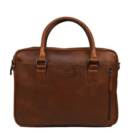 DSTRCT Premium Collection Laptopbag 14" Cognac 1 DSTRCT Premium Collection Laptopbag 14" Cognac