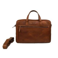 DSTRCT Premium Collection Laptopbag 2-vaks 15.6" Cognac -Mode Tassenwinkel 230330 cognac 2