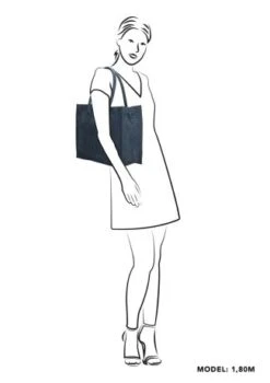 Zebra Natural Bag Kartel Lisa Jeansblauw -Mode Tassenwinkel 231005030 3