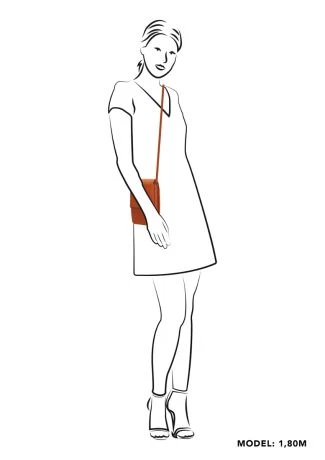 Zebra Natural Bag Noé Telefoontasje Brique 2 Zebra Natural Bag Noé Telefoontasje Brique - Afbeelding 2