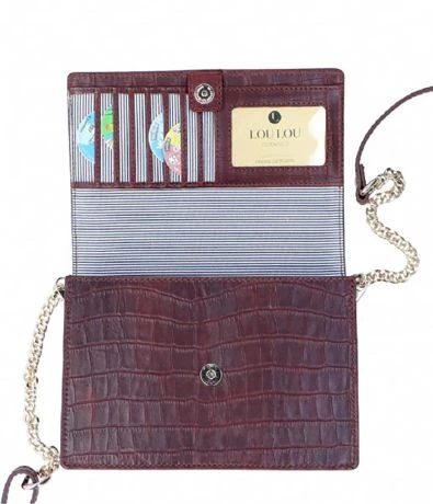 LouLou Essentiels Classic Croc 27 Crossbody Cacao 4 LouLou Essentiels Classic Croc 27 Crossbody Cacao - Afbeelding 4