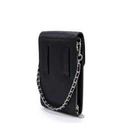 MOSZ Telefoontasje Quilted Black Brushed Silver -Mode Tassenwinkel 2 48