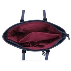 Wimona Kyara Schoudertas Donkerblauw -Mode Tassenwinkel 3010 kleur donkerblauw binnenkant