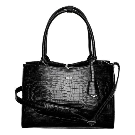 Socha Businessbag Croco 14-15.6" Crocodile Jet Black 2 Socha Businessbag Croco 14-15.6" Crocodile Jet Black - Afbeelding 2