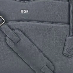 Socha Diamond Leather Shoulder Businessbag 12-14" Grey -Mode Tassenwinkel 4029276049038 06 1024x1024 1