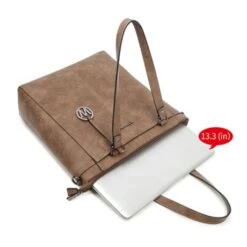 Wimona Fatma Shopper Laptop 13.3" Taupe 10 Wimona Fatma Shopper Laptop 13.3" Taupe -Mode Tassenwinkel 4090 kleur taupe