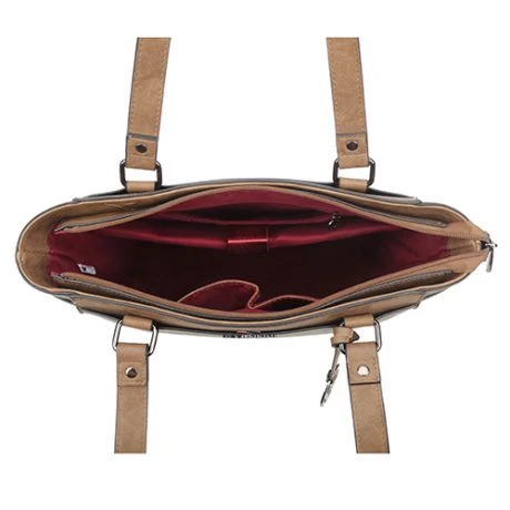 Wimona Fatma Shopper Laptop 13.3" Taupe 6 Wimona Fatma Shopper Laptop 13.3" Taupe - Afbeelding 6