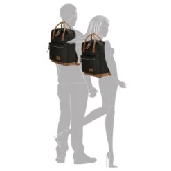 Enrico Benetti Santiago Rugtas Handle 15" Zwart -Mode Tassenwinkel 46161 001 silhouette