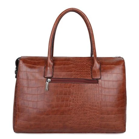Wimona Sofia Schoudertas Croco Cognac 4 Wimona Sofia Schoudertas Croco Cognac - Afbeelding 4