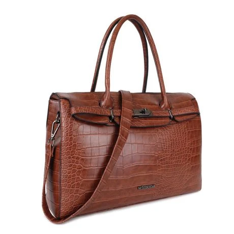 Wimona Sofia Schoudertas Croco Cognac 2 Wimona Sofia Schoudertas Croco Cognac - Afbeelding 2