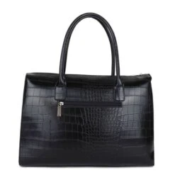 Wimona Sofia Schoudertas Croco Zwart 9 Wimona Sofia Schoudertas Croco Zwart -Mode Tassenwinkel 5003 kleur zwart achterkant