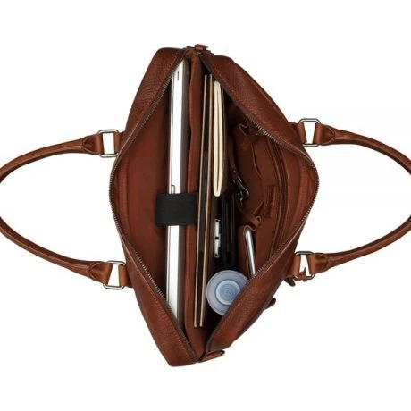Burkely Antique Avery Laptopbag 15" Cognac 5 Burkely Antique Avery Laptopbag 15" Cognac - Afbeelding 5