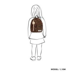 Zebra Trends Kinder Rugzak S Zebra Brown -Mode Tassenwinkel 826601 zebrabrown 3