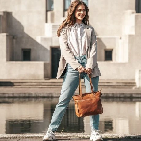 Chesterfield Alicante Shopper Bruin 6 Chesterfield Alicante Shopper Bruin - Afbeelding 6