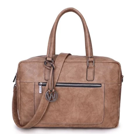 Wimona Milena Schoudertas Taupe 1 Wimona Milena Schoudertas Taupe