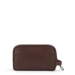 Piquadro Harper Toiletry Bag Dark Brown -Mode Tassenwinkel by5742ap tm dett2