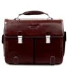 Piquadro Blue Square Computer Briefcase 15.6" Mahogany