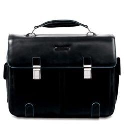 Piquadro Blue Square Computer Briefcase 15.6" Black
