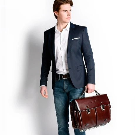 Piquadro Blue Square Computer Briefcase 15.6" Black 5 Piquadro Blue Square Computer Briefcase 15.6" Black - Afbeelding 5