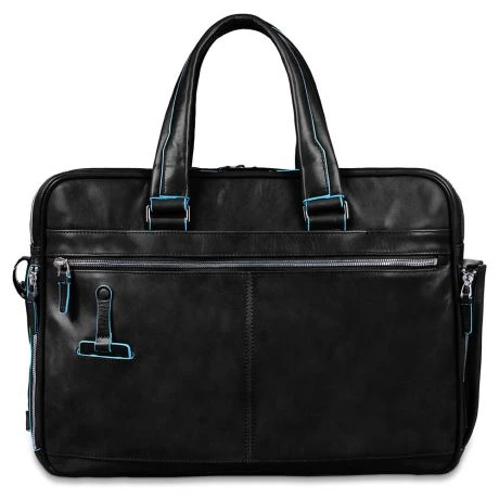 Piquadro Blue Square Expandable Computer Case 15" Black 2 Piquadro Blue Square Expandable Computer Case 15" Black - Afbeelding 2