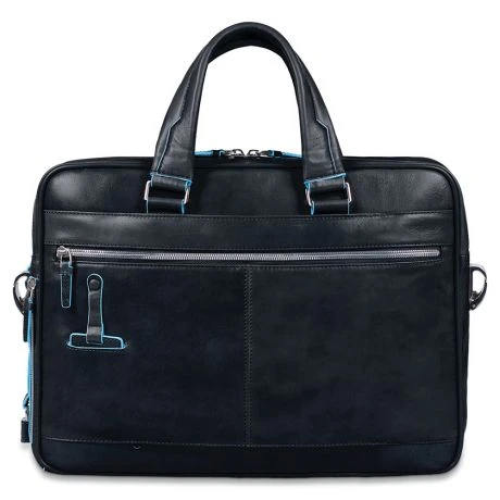 Piquadro Blue Square Portfolio Computer Briefcase 15" With IPad Night Blue 2 Piquadro Blue Square Portfolio Computer Briefcase 15" With IPad Night Blue - Afbeelding 2