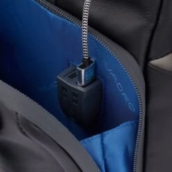 Piquadro Urban Computer Backpack 14'' Black Grey Blue -Mode Tassenwinkel ca3214ub00bm ngr dett4 2