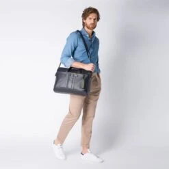 Piquadro Urban Laptop Briefcase 15.6'' Black -Mode Tassenwinkel ca3339ub00 n dett10