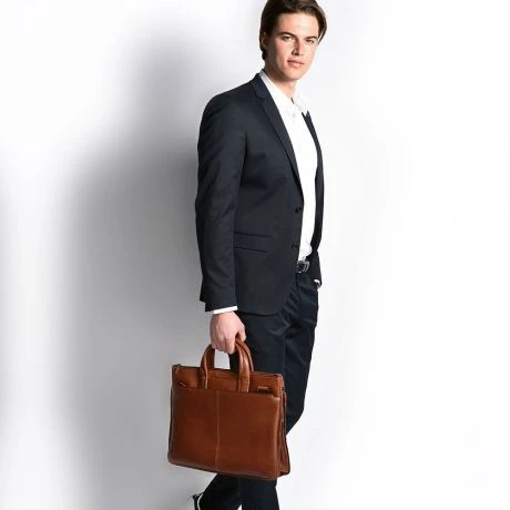 Piquadro Black Square Small Expandable Computer Bag 15.6'' Tobacco 4 Piquadro Black Square Small Expandable Computer Bag 15.6'' Tobacco - Afbeelding 4