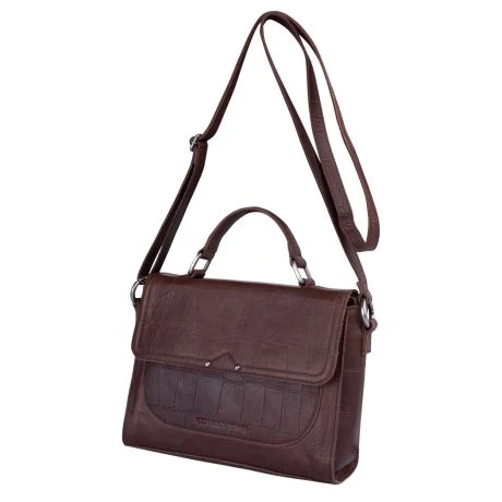 Cowboysbag Big Croco Citybag Rigby Hickory 2 Cowboysbag Big Croco Citybag Rigby Hickory - Afbeelding 2
