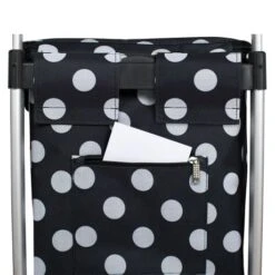 Bamex Chicago Boodschappenkar Black Dots 11 Bamex Chicago Boodschappenkar Black Dots -Mode Tassenwinkel close up ritsvak